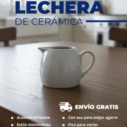 Lechera de cerámica