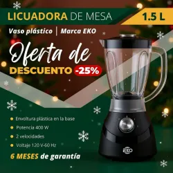 Licuadora de vaso de plástico