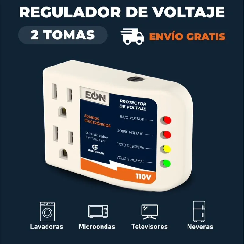 Protectior de voltaje 2 tomas