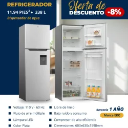 Refrigerador con dispensador de 11.94pies