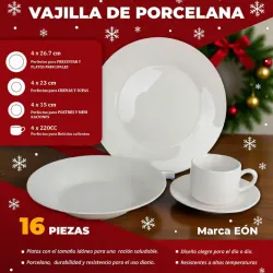 Set de vajilla de porcelana