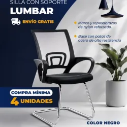 Silla Lumbar Color Negro
