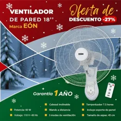 Ventilador de pared de 18¨