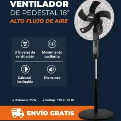 Ventilador de pedestal 18¨