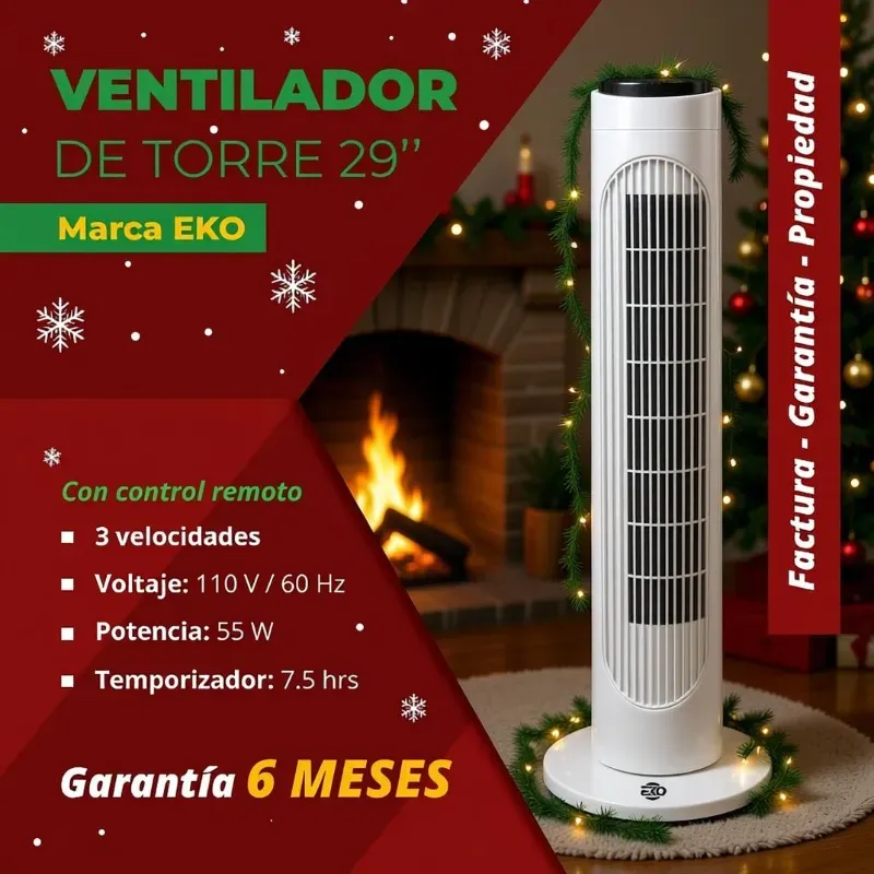 Ventilador de torre de 29¨(con control remoto)