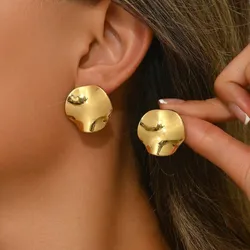 Pendientes de Aro Asimétrico Redondos