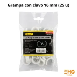 Grampa con clavos 16 mm (25 u)