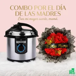 Olla reina 6L EKO + Ramo de flores
