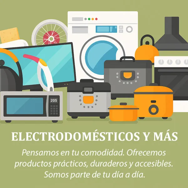 Somos una tienda de electrodomésticos, ofrecemos tecnología de calidad para cada rincón de tu hogar. Desde cocinas modernas hasta refrigeradores eficientes, aquí encuentras todo lo que necesitas con garantía y asesoría personalizada.