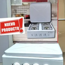 Cocina Challenger blanca 4 hornillas