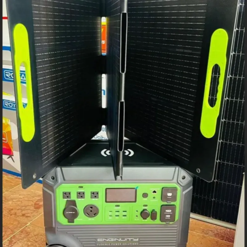 Estación electrica Enginuity con panel solar 200w