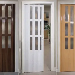 Puertas plegables con diseño de cristal