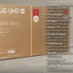 Smart TV LG 55 pulgadas