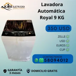 Lavadora Automática Royal 9 KG