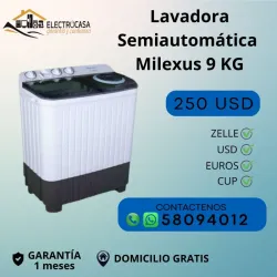 Lavadora Semiautomática Milexus 9 KG
