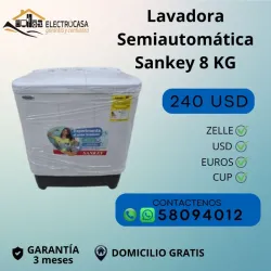 Lavadora Semiautomática Sankey 8 KG