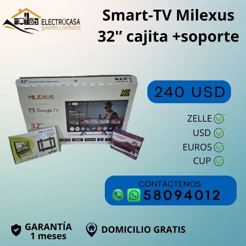Televisor Smart TV 32'' Milexus