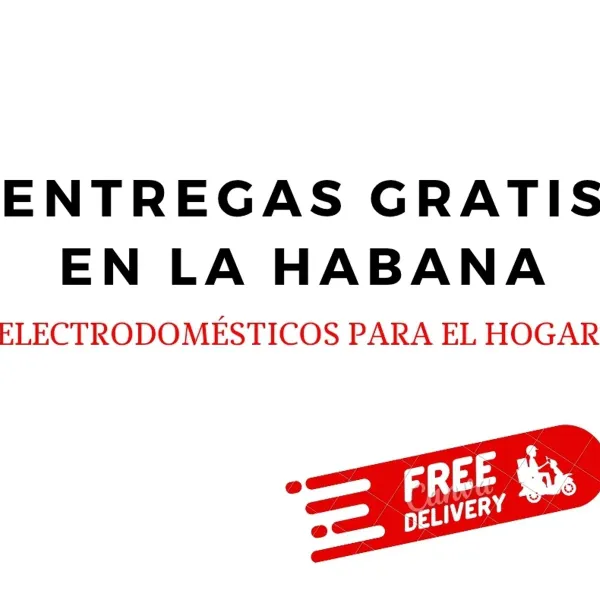 Hola y una gran bienvenida de parte del equipo Electrodomésticos "Enoc y Jessi"! 
Estamos a solo un mensaje de distancia si necesitas algo!
✔️Entregas totalmente GRATIS de 24 a 48 horas
✔️GARANTIA en todos nuestros productos
✔️Pagos seguros ( USD, EURO, CUP)