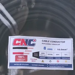 Cable 8 AWG 100% cobre ++ calidad plus