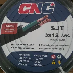 Cable royalcol 3x12 AWG 100% cobre ++ calidad plus