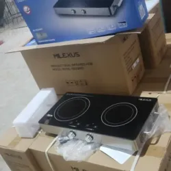 Cocina infrarrojo de 2 quemadores 1800w milexus