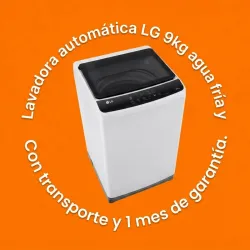 Lavadora automática LG 9kg