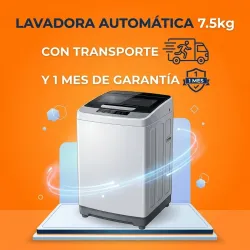 Lavadora automática milexus 7.5kg