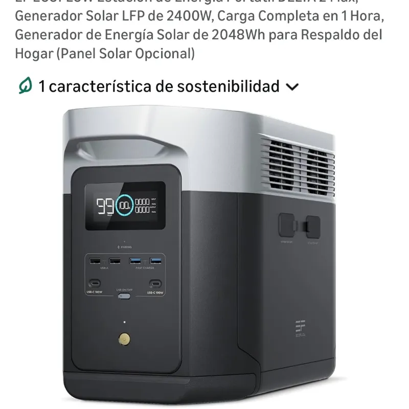 Estación de Energía ECOFLOW DELTA 2 MAX