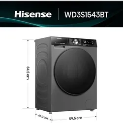 Lavadora Automática de Carga Frontal Hisense de 15kg