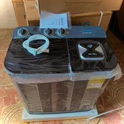 Lavadora Semiautomática Milexus Doble Tina de 7kg Versión Negra