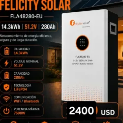 Batería de Lithio LifeP04 14.3kwh