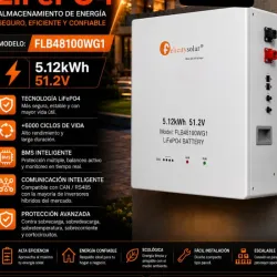 Batería de Lithio LifePo4 5.12 kwh