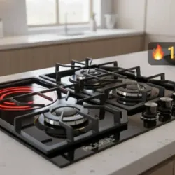 Cocina de empotrar Milexus 3 hornillas de gas y 1 infrarrojo 