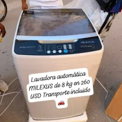 Lavadora automática Milexus 8kg