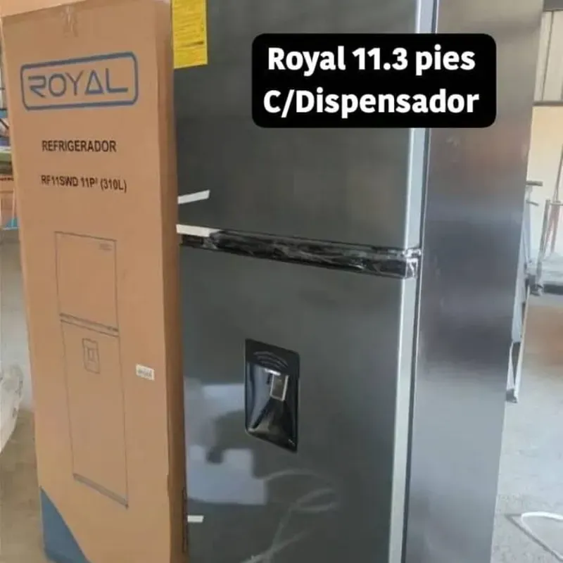 Refrigerador Royal de 11pies con dispensador 