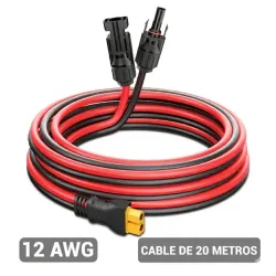 20 metros de cable ( 10+)(10-) XT60-MC4