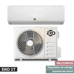 Aire Acondicionado EKO 1 Tonelada Con Soporte y Regulador de Voltage Incluido