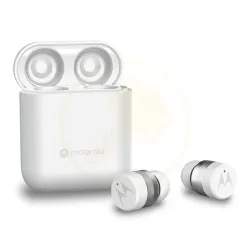 Audífonos Inalámbricos Motorola Moto Buds 120 Bluetooth Con Micrófono Estuche Carga IPX5 Blanco