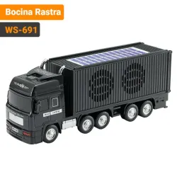 Bocina Bluetooth Rastra WS-691 - Parlante Portátil con Carga Solar, TWS, USB, TF, AUX y FM, Color Rojo