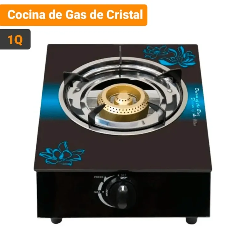COCINA DE GAS DE CRISTAL 1Q