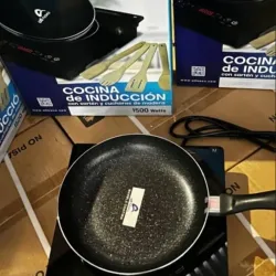 Combo Cocina de Inducción All Novu + Sartén de Mármol + Utensilios | 1500W