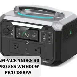 Estación de Energía Portátil AMPACE Andes 600 Pro | 584Wh - 600W (Pico 1800W)