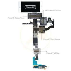Ibridge - Para Testear Iphone 6 Plus / Cámara Frontal / Cámara Trasera / Conector Dock / Prueba Táctil.