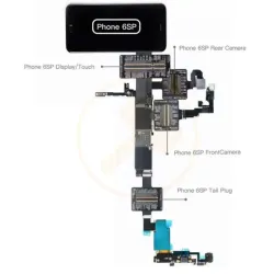 Ibridge - Para Testear Iphone 6S Plus / Cámara Frontal / Cámara Trasera / Conector Dock / Prueba Táctil.