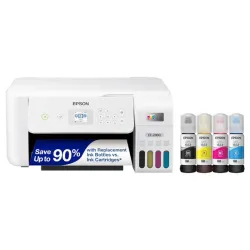 Impresora Epson - EcoTank ET-2800 Wireless Color All-in-One Inkjet Cartridge-Free Supertank Printer - Blanco