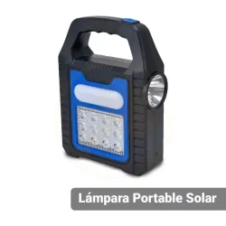 Lampara portable solar R300SL. 1200 mAh*2pcs. Azul