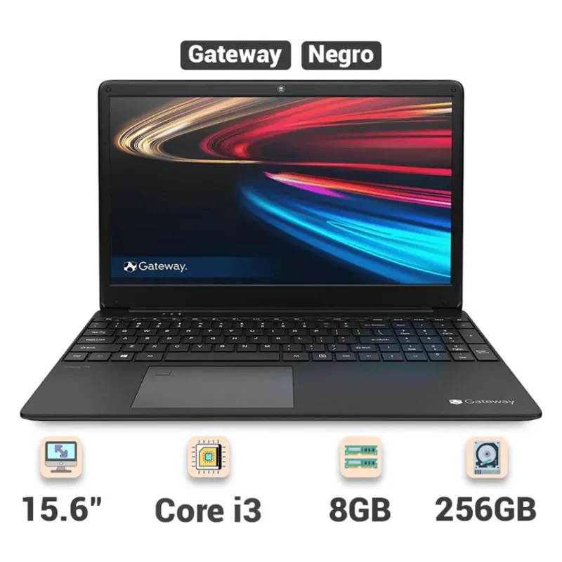 Laptop Gateway GWTN156-7BK 15.6" FHD i3-1115G4 3GHz 8GB RAM 256GB SSD Win 10 Home Negro ( Grado A )