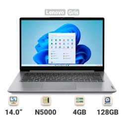 Laptop Lenovo IdeaPad 1 14.0'' Intel Celeron N5000 4GB RAM 128GB eMMC Almacenamiento - Gris ( Nuevo )