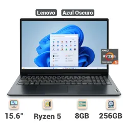 Laptop Lenovo IdeaPad 1 15.6'' AMD Ryzen 5 7520U 8GB RAM 256GB SSD Almacenamiento ( Modelo 82VG00QFUS ) - Azul Oscuro ( Nuevo )