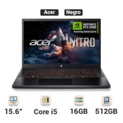 Laptop MSI Thin 15 Gaming 15.6" FHD 144Hz Core i5-13420H RTX 3050 16GB 512GB SSD (Modelo: Thin 15 B13UC-1000US) Gris